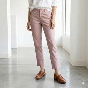 HOPE Stockholm Dusty Pink Cotton News Trouser Tapered Chino Khakis - Size 4 (34)